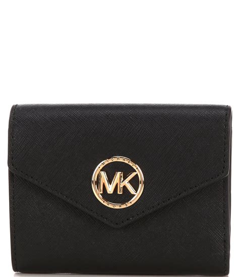 michael michael kors logo tri-fold wallet|Michael Kors oversized wallet.